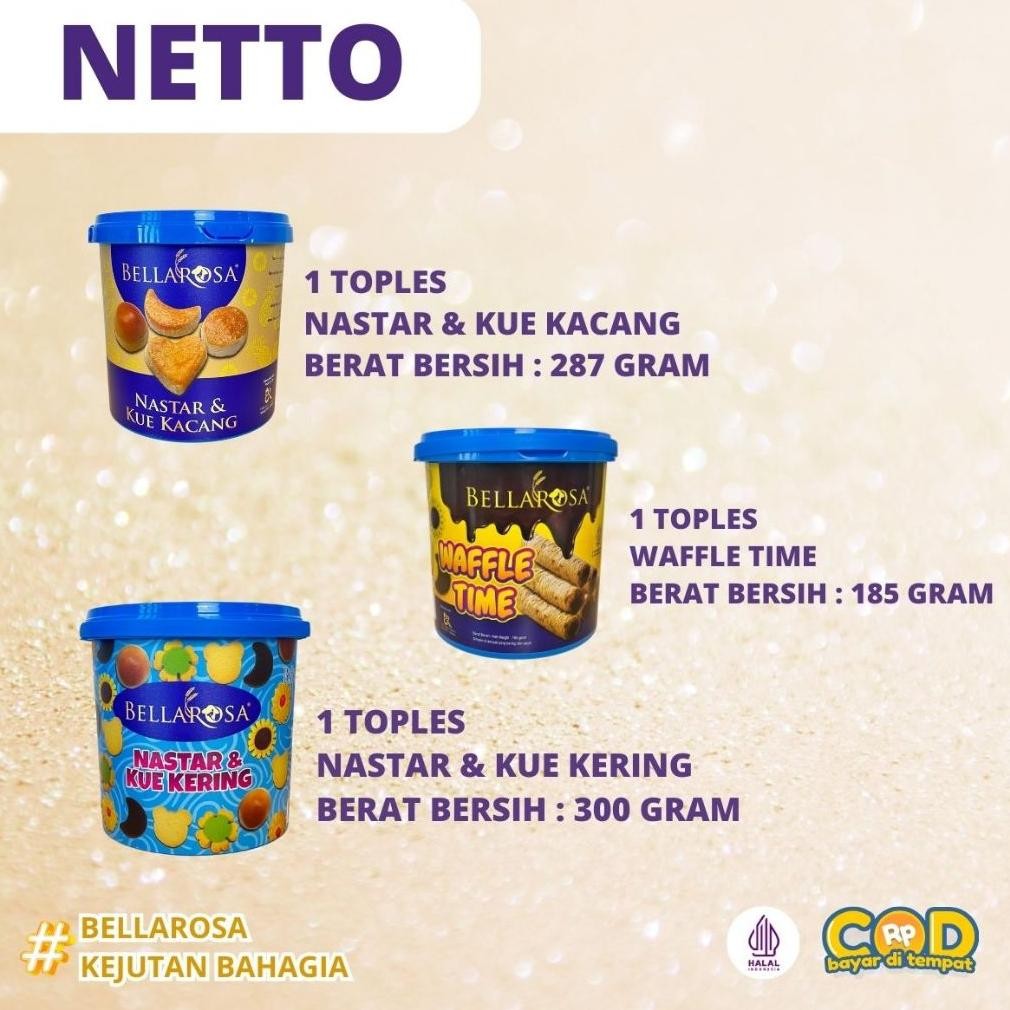 

fx-23 ( DAPAT 4 ) JAR JUMBO Kue Kering & Snack Lebaran Hampers BELLAROSA Ramadhan Termurah Viral