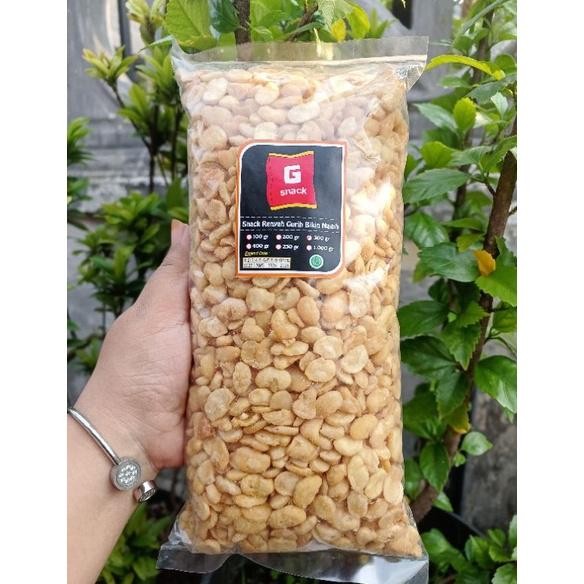 

fg-87 Koro kupas gurih asin 1kg free dus - camilan renyah gurih enak Termurah