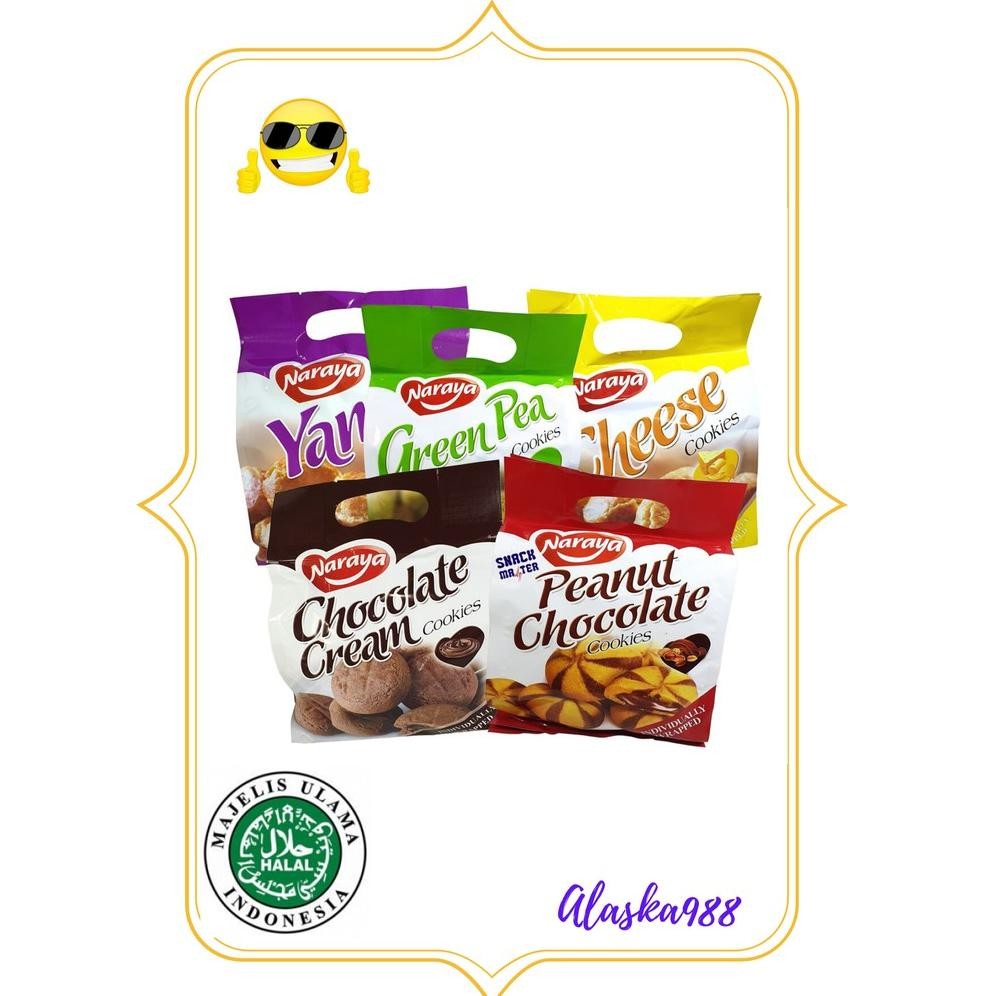 

qw-7 NARAYA COOKIES CHOCO CHEESE YAM GREEN PAS Termurah