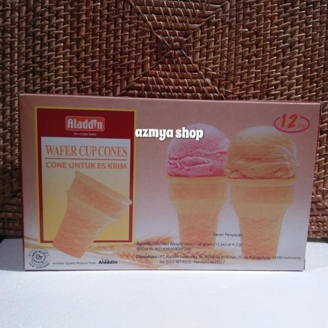 

Terbaik Aladdin Wafer Cake Cone 50Gr Stok Terbatas