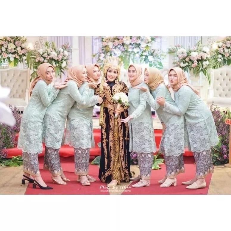 Couple Kebaya Seragam Warna Wardah / Baju Couple Ibu Besan Warna Wardah / Kebaya Modern Seragam Nika
