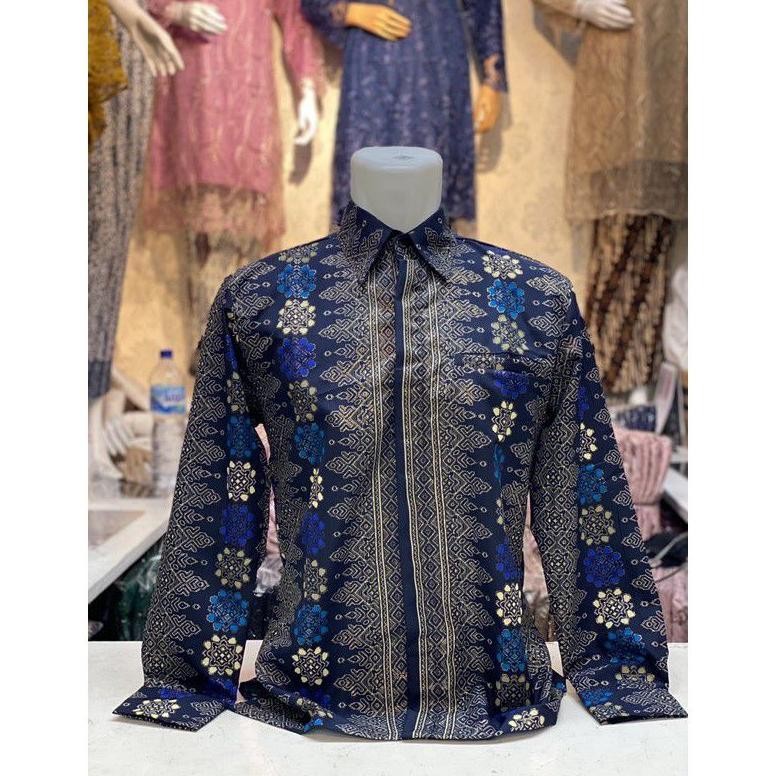 Baju Batik Couple / Couple Sarimbit / Couple Kebaya Brokat Tunik Set Kemeja Batik Modern Keluarga /C