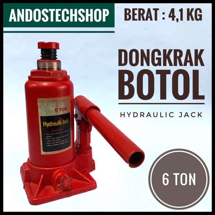 Dongkrak Botol 6 Ton Dongkrak Mobil 6T Hydraulic Jack
