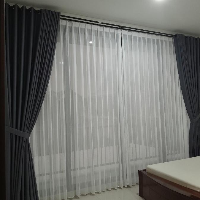 Gorden Jendela Blackout Custom Polos Import Mewah Elegan Gorden Hotel Terlaris