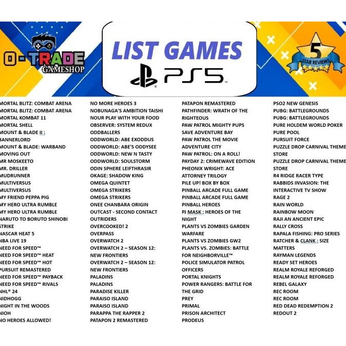 Playstation 5 Ps5 Disc / Digital Version Reg Usa / Jp / Indo Full Game Original Dan Terpercaya