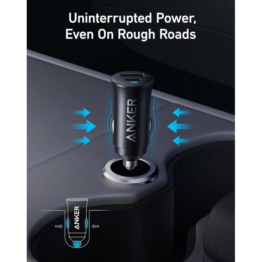 Anker Powerdrive 30W Car Charger Mobil Dual Port Fast Charging Pps For Iphone Samsung - A2741 Origin