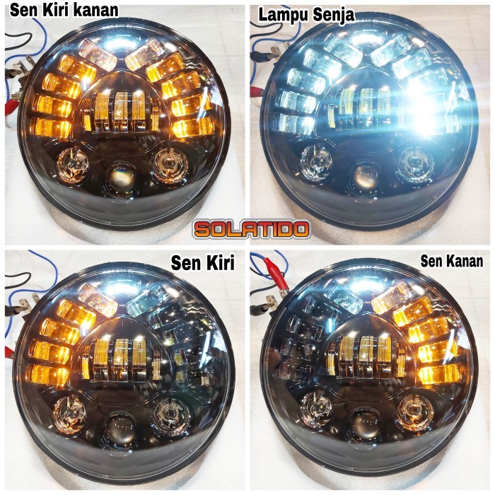 Lampu LED Daymaker 7 inch 19 titik