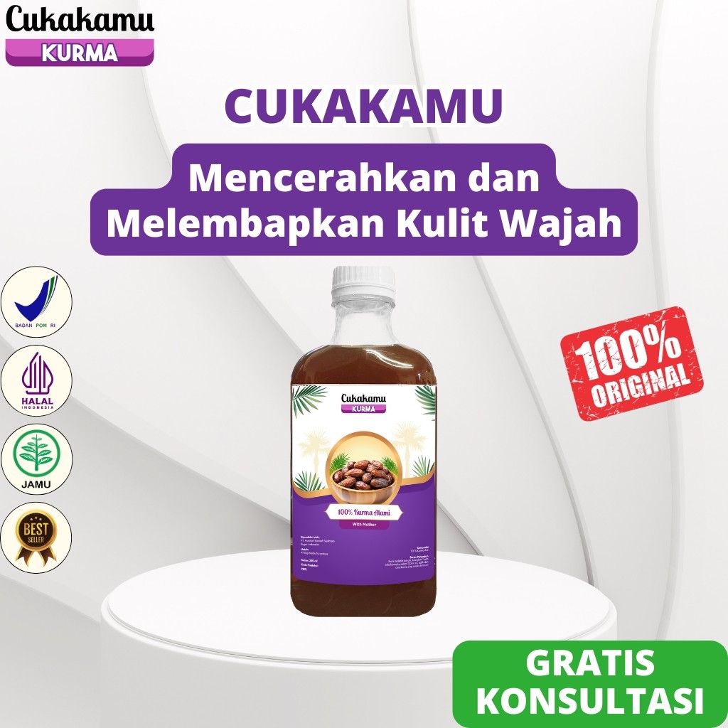 

CUKAKAMU Cuka Kurma Mencerahkan dan Melembapkan Kulit Wajah 300ml