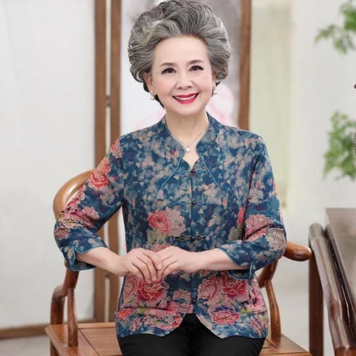 0005 Cny Wishing Cheongsam Blouse / Baju Imlek Baju Sincia Baju Lansia