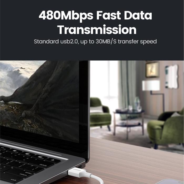 Ugreen Kabel Data Fast Charging Iphone Xr Xs Max X 8 Se 7 6 Plus Charger Usb To Lightning Mfi