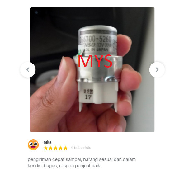 RELAY KAKI 4 AC MOBIL BULAT 056700 5260 12 VOLT 22A DENSO ASLI