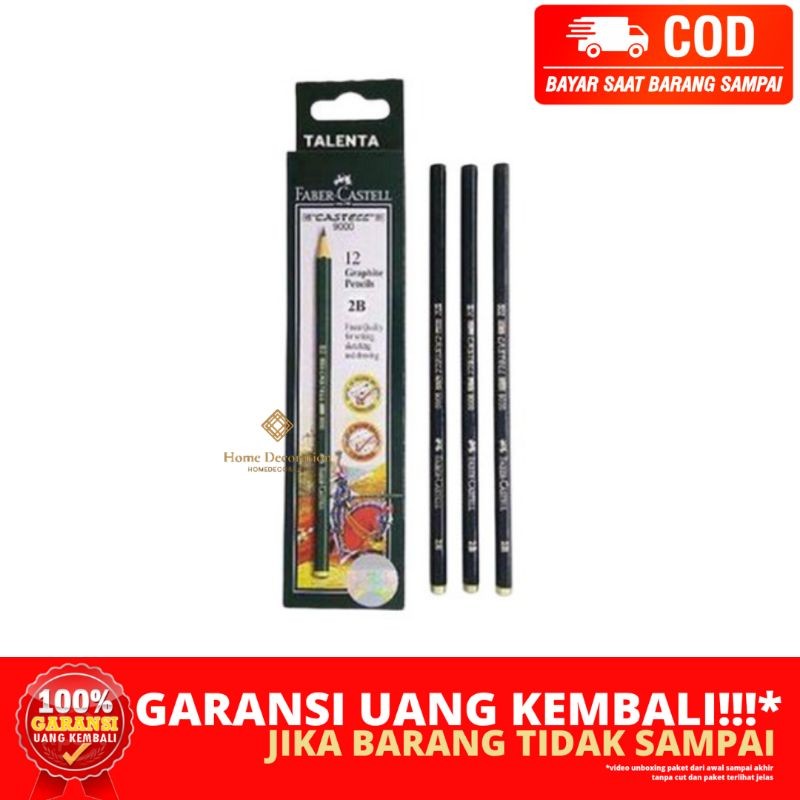 

(HOMEDECORA_ID) BERGARANSI PENSIL 2B FABER CASTELL JAMBI