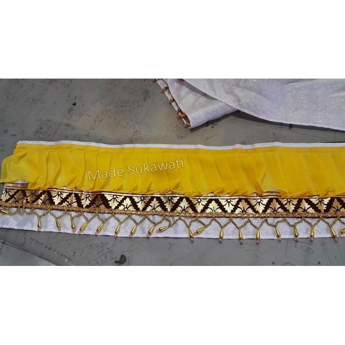 

Ready stock] Kain ider ider wastra rempel manik mote list prada hiasan dekorasi