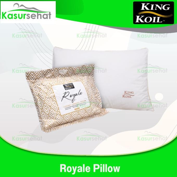 Sale King Koil Bantal Royale Pillow Gold Polyester Fiberfill Kingkoil Original