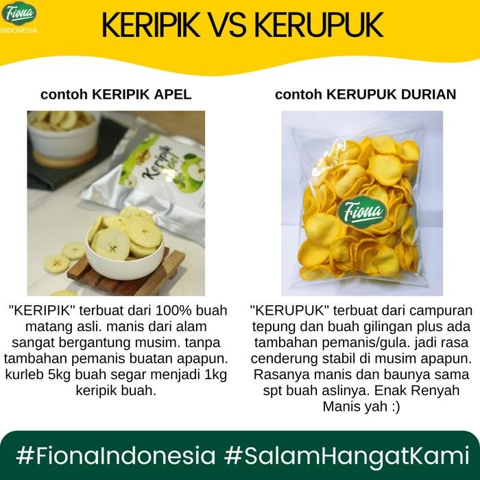 

BARANG TERLARIS Fiona Paket Hemat 10 pcs Keripik dan Kerupuk Buah Sayur Apel Nangka Salak Durian