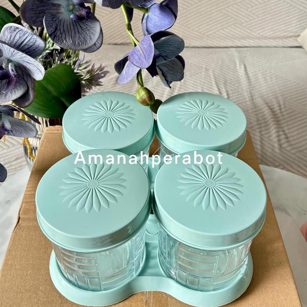 Kekinian Best Promo Toples Nastar Tonam Garasu 0.8 Liter Toples Kue Kering Lebaran Toples Set 4 + Na