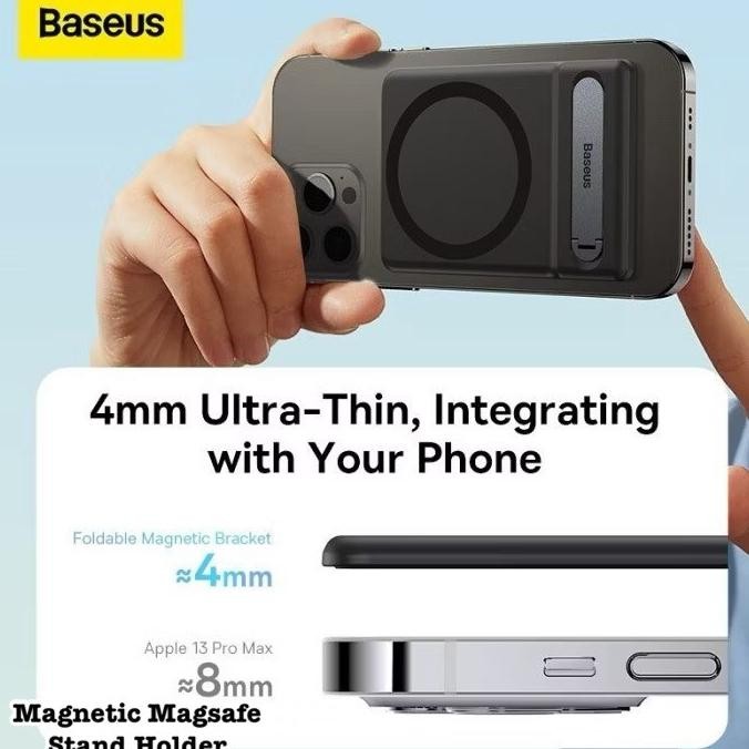 Baseus Holder Magnetic Magsafe Bracket Foldable Stand HP Holder [terbaik]