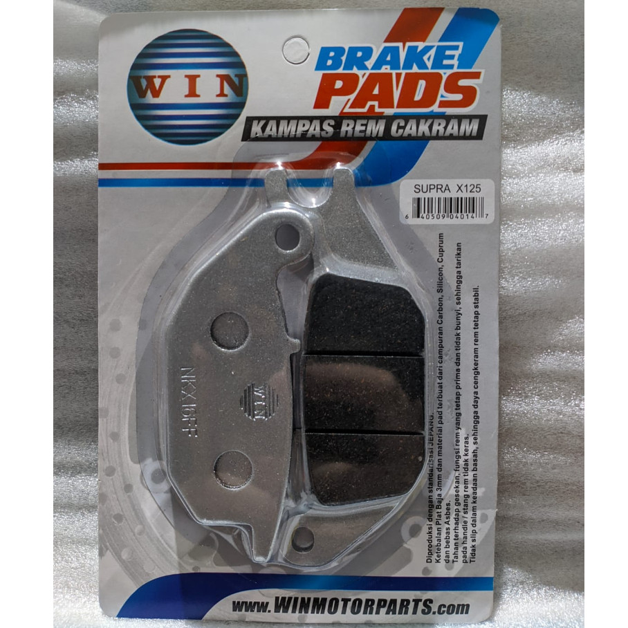 WIN Disc pad Kampas Rem Cakram depan Honda Supra X 125 Lama 2004 2005 2006