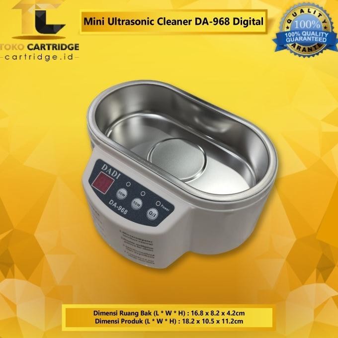 Mini Ultrasonic Cleaner Dadi Da-968 + Timer Pembersih Elektronik New Stok