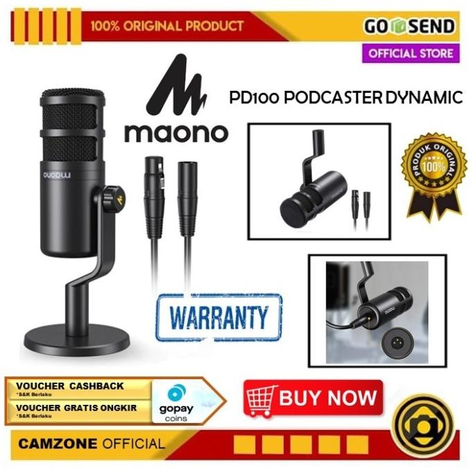 Maono Pd100 Podcaster Dynamic Xlr Maono Pd-100 Microphone New Stok