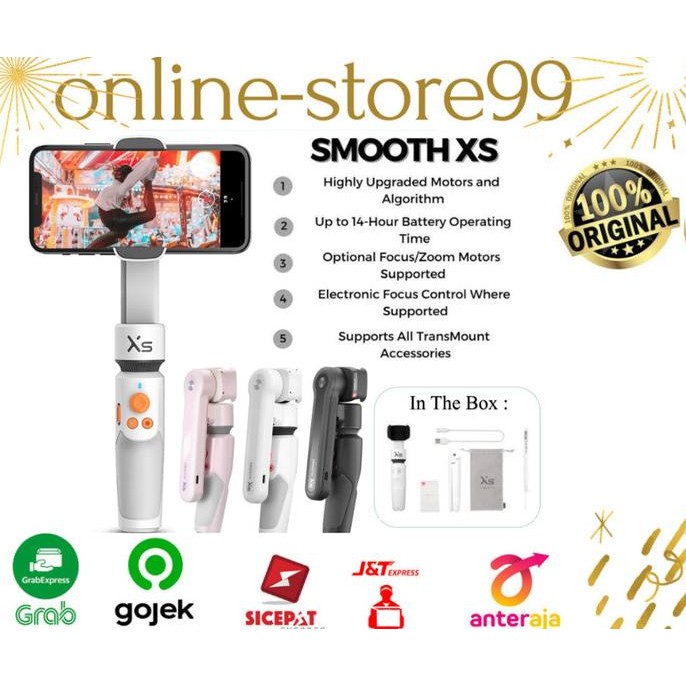 Zhiyun Smooth Xs - Gimbal Smartphone Stabilizer New Stok