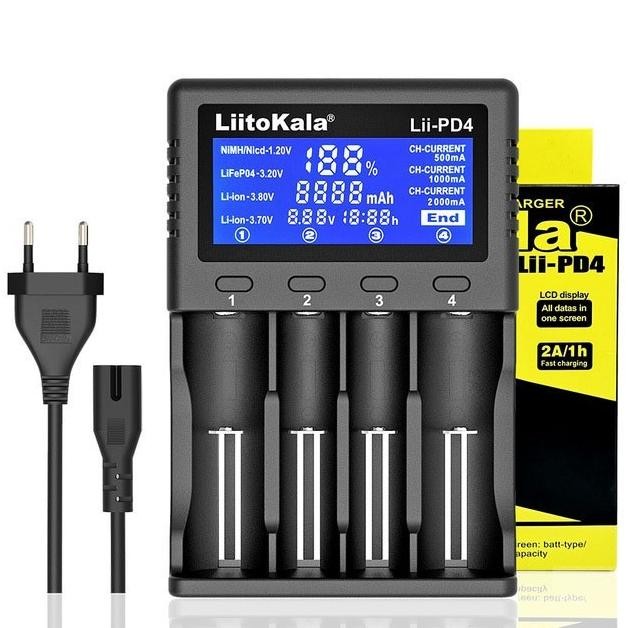 Liitokala Lii Pd4 Smart Battery Charger Discharger Baterai Lii-Pd4 New Stok