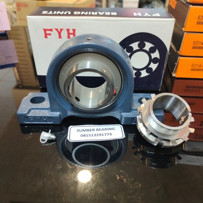 pillow Block bearing UKP 209 FYH komplit dengan adapter