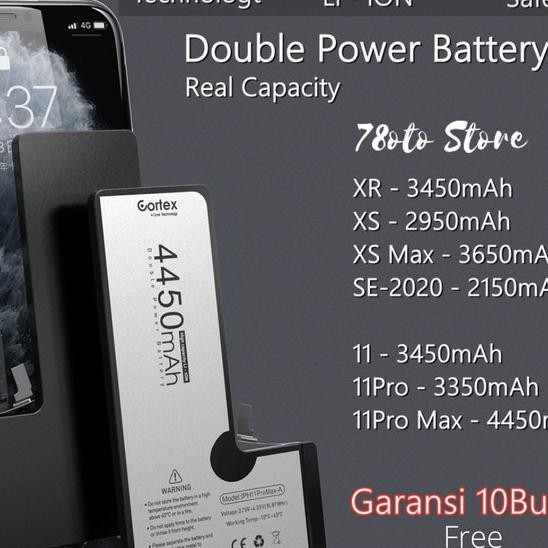 Cortex Batre Baterai Battery iPhone 12Mini 12 12Pro 12ProMax Original Terlaris
