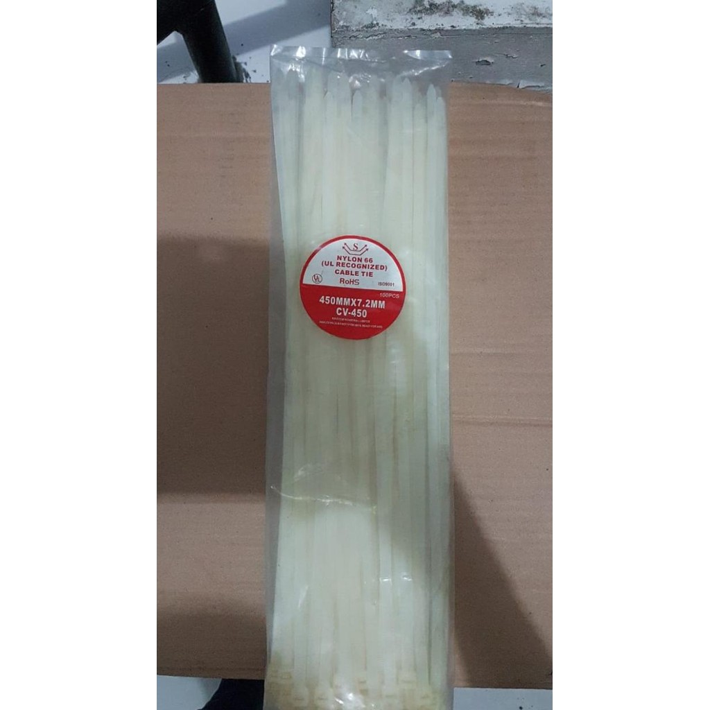 

>>>>>] Kabel Ties Cable Tie 7.2 x 450mm (45cm) CV 450 Kualitas baik - Putih
