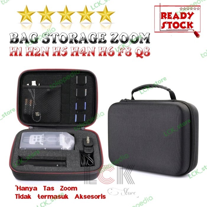 Case Mikrofon Zoom H1 H2N H5 H4N H6 F8 Q8 Hard Case Bag Tas Mic Zoom