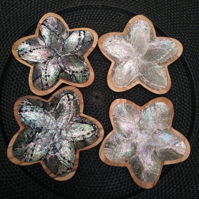 ] Piring Kayu / Piring Kerang / Wooden / Plate / Piring Unik