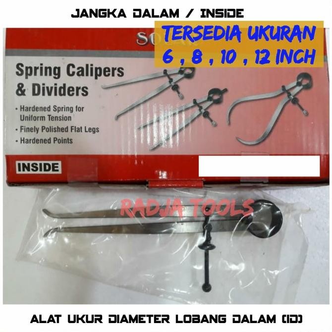 

Jangka Inside | Jangka Dalam 6, 8, 10, 12 Inch