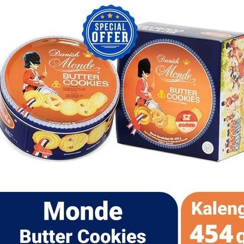 

Terbaru Monde Biscuit Blue Shell Kecil Butter Cookies Kaleng 454Gram 454G Berkualitas