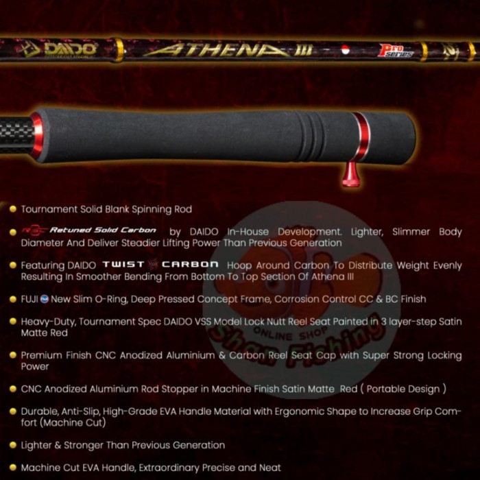 Joran Daido Athena Iii Pro Series Full Eva Busa (Free Packing Pipa Pvc
