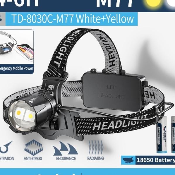 Senter Smiling Shark TD8030 SmilingShark TD 8030 Senter Kepala Headlam Terlaris