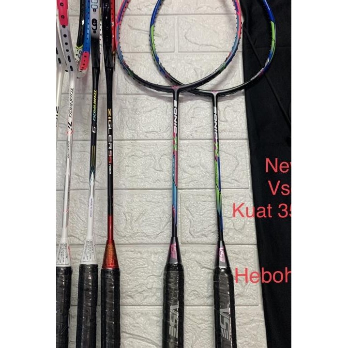 Raket Badminton NEW VSE TORNADO,SONIC 72,ZIGLER 99 DLL KUAT 35 LBS Terlaris