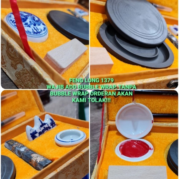 

SET ALAT KALIGRAFI CHINESE SIZE 2 ZHONG GUO WEN FANG SHI BAO SIZE 2