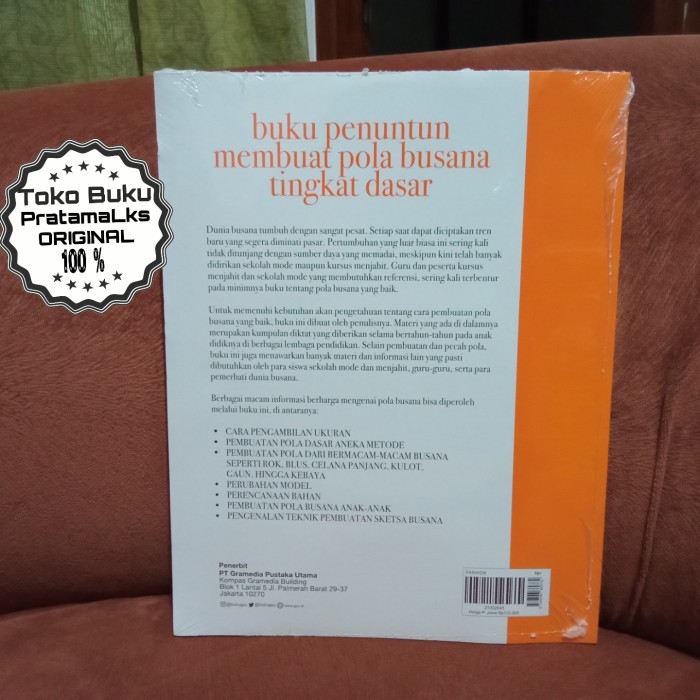 

BERGARANSI (ORI)BUKU MENJAHIT PENUNTUN MEMBUAT POLA BUSANA TINGKAT DASAR-SOEKARNO