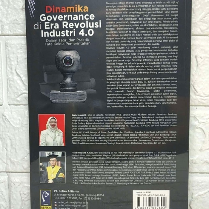 

BERGARANSI BUKU NOVEMBER 2020 DINAMIKA GOVERNANCE DI ERA REVOLUSI INDUSTRI 4.0