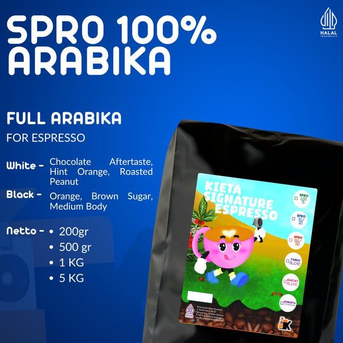

BIJI KOPI 1KG ESPRESSO BLEND ARABIKA 100%