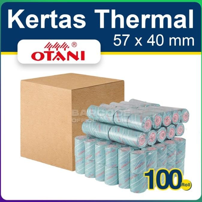 

( 1 DUS ) KERTAS PRINTER BLUETOOTH 57 x 40 - 57x40 THERMAL OTANI HITAM