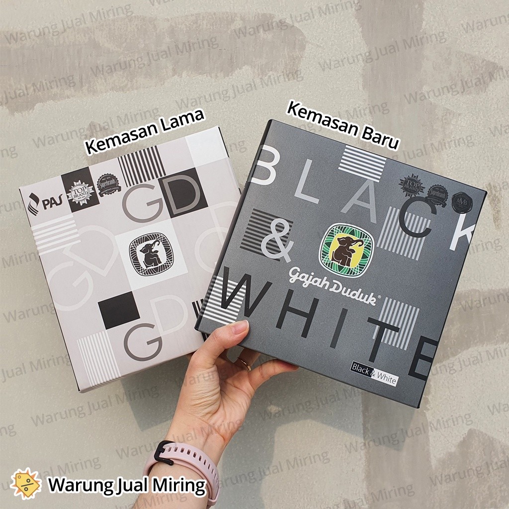 Promo Sarung Gajah Duduk Black & White Bw Hitam Putih Cap Original Asli Dewasa Pria Laki Kain