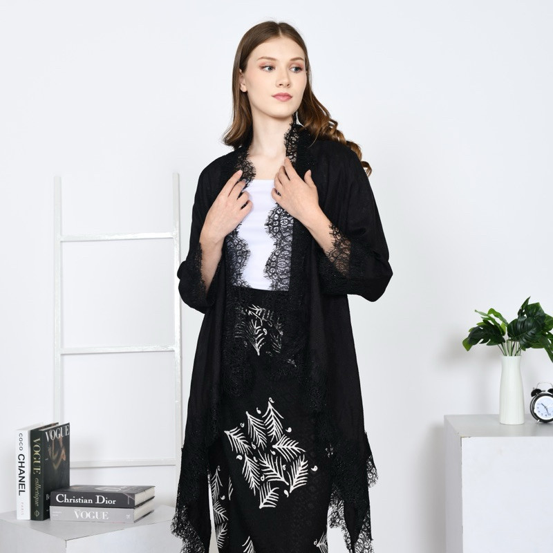 Cuci Gudang Outer Polos Renda Lace / Atasan Renda / Outer Nagita Renda Batik