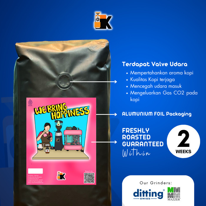

1Kg Biji Kopi Toeku Blend 100% Arabika Untuk Kopi Susu