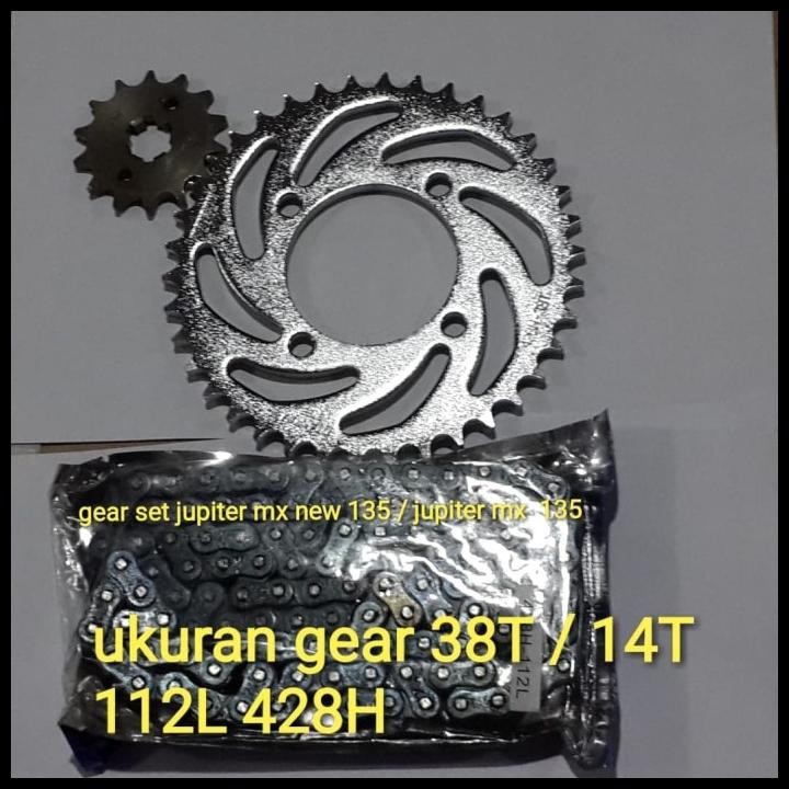 Gear Set Jupiter Mx Gold Baja