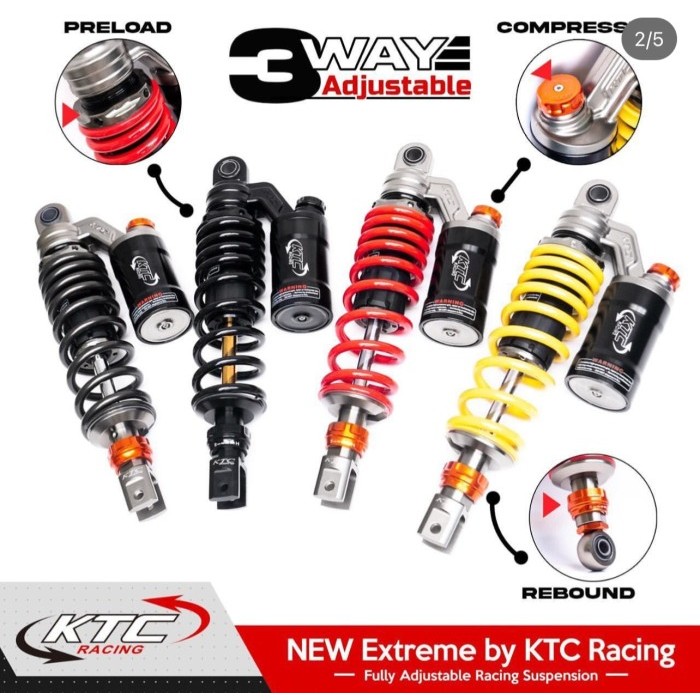 TERLARIS! SOK SHOCK SHOCKBREAKER KTC EXTREME VARIO 160 340 MM ORIGINAL