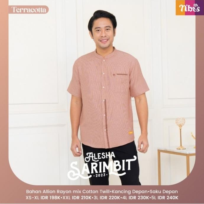 Big Sale Sarimbit Nibras Terbaru 2023 Alesha Terracotta Koko Lengan Pendek Ori Limited Edition
