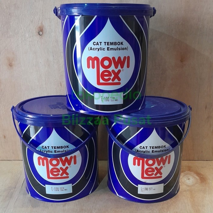 NEW Mowilex E100 Putih Mowilex E200 Hitam Mowilex 2.5ltr Mowilex Emulsion 2.5L Warna Standard