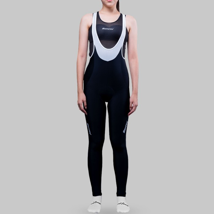 SANTINI LADY BIBTIGHT GILEVO PADDING NERO/BLACK KODE 228