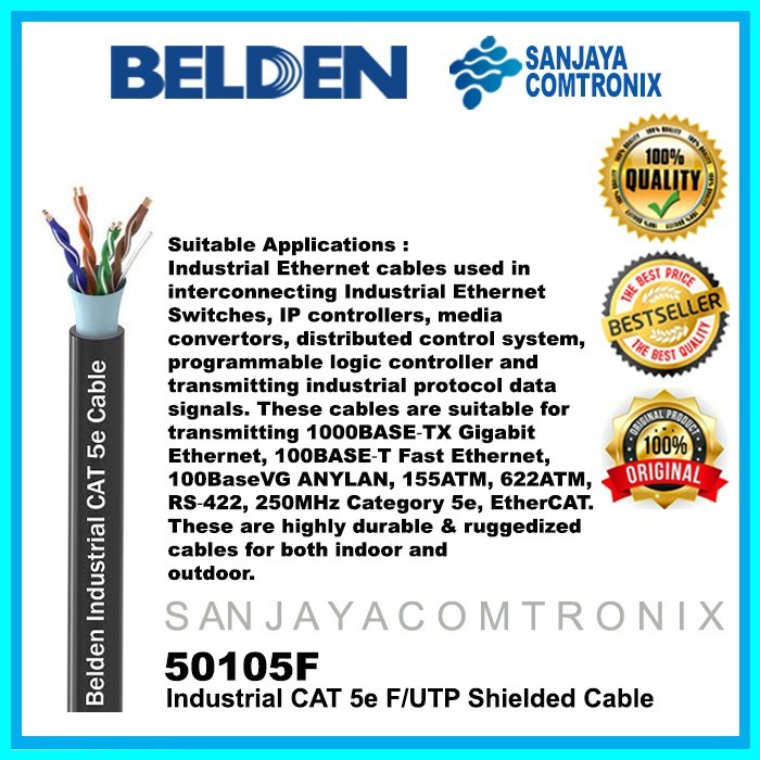 Belden 50105F Cable Lan Stp Cat 5E Outdoor Original